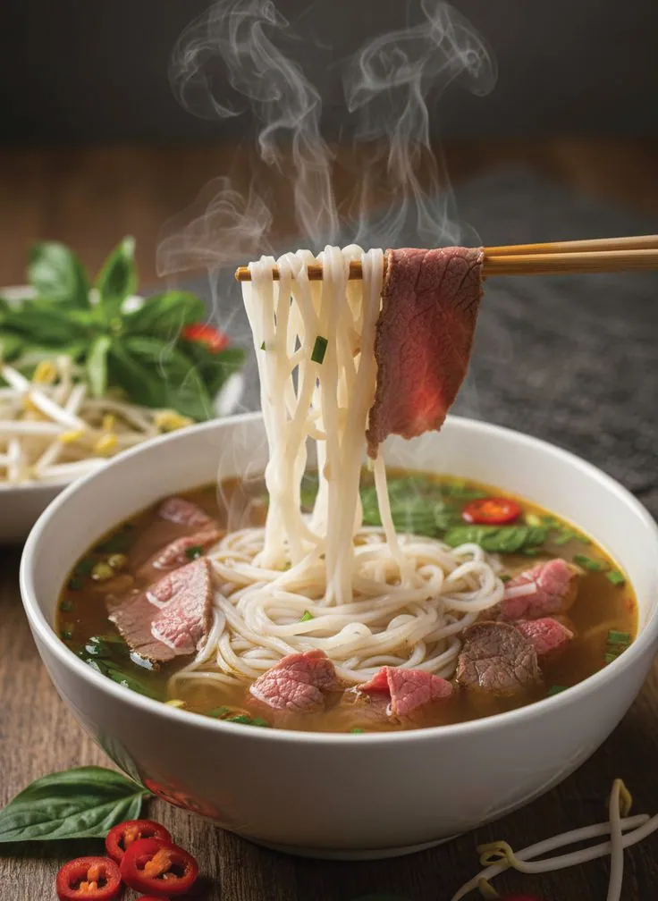 Bát phở bò truyền thống